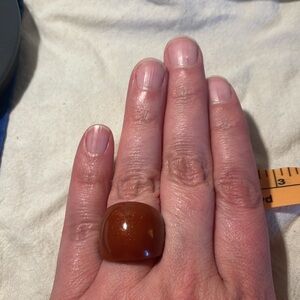 Clay Colored Chunky Plastic Ring